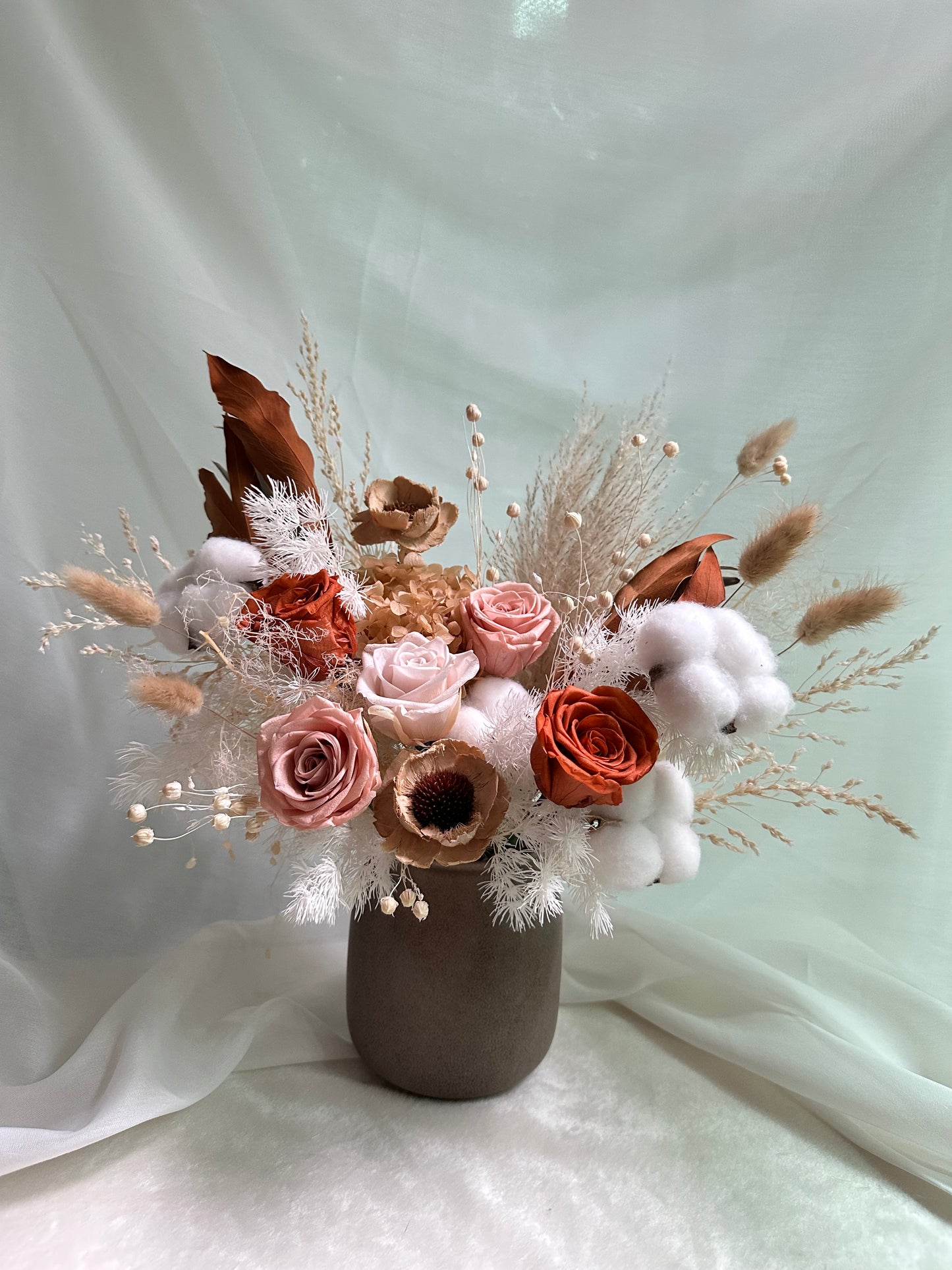 Desert Blooms preserved floral vase