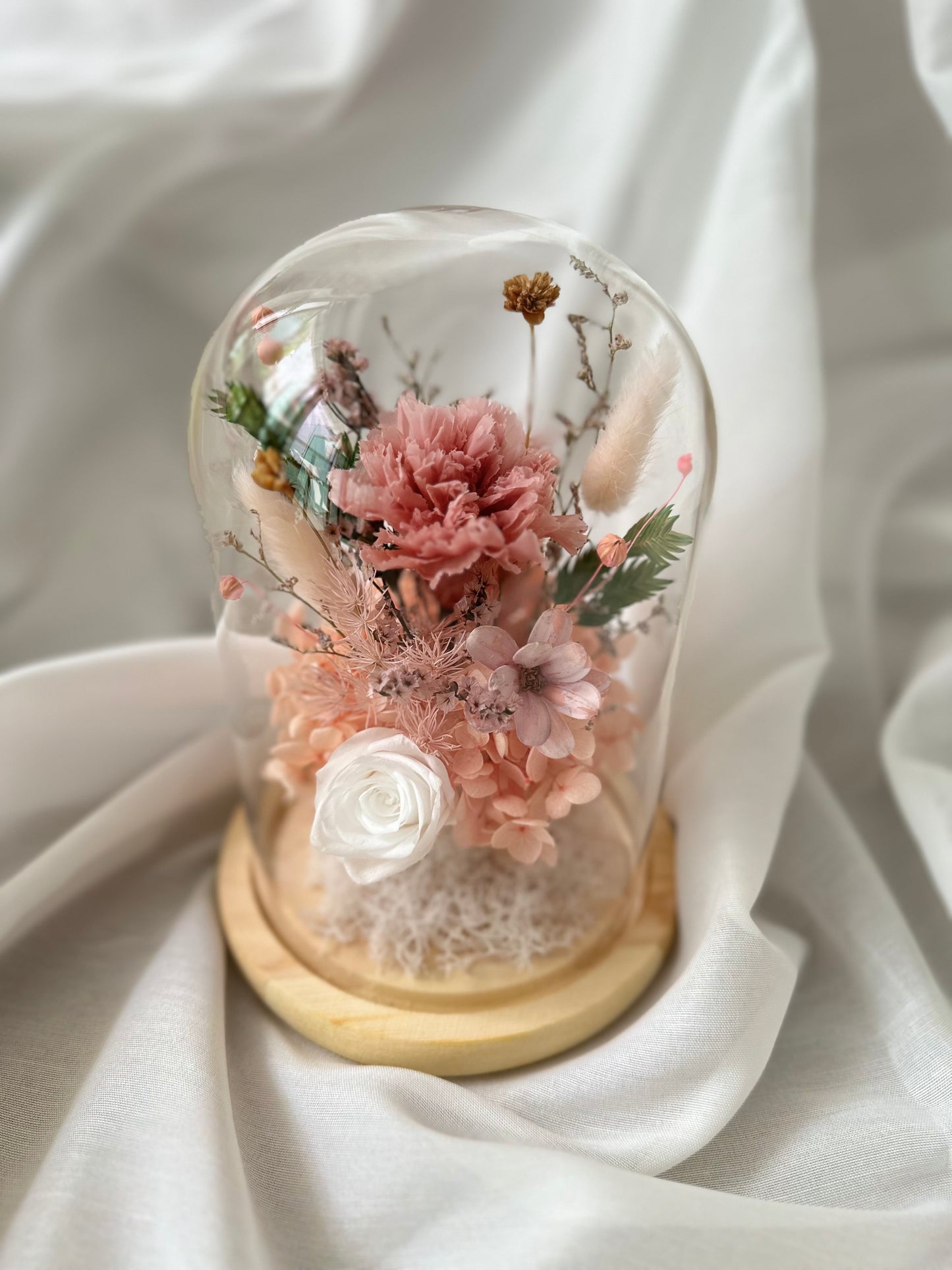 Carnation Floral Dome