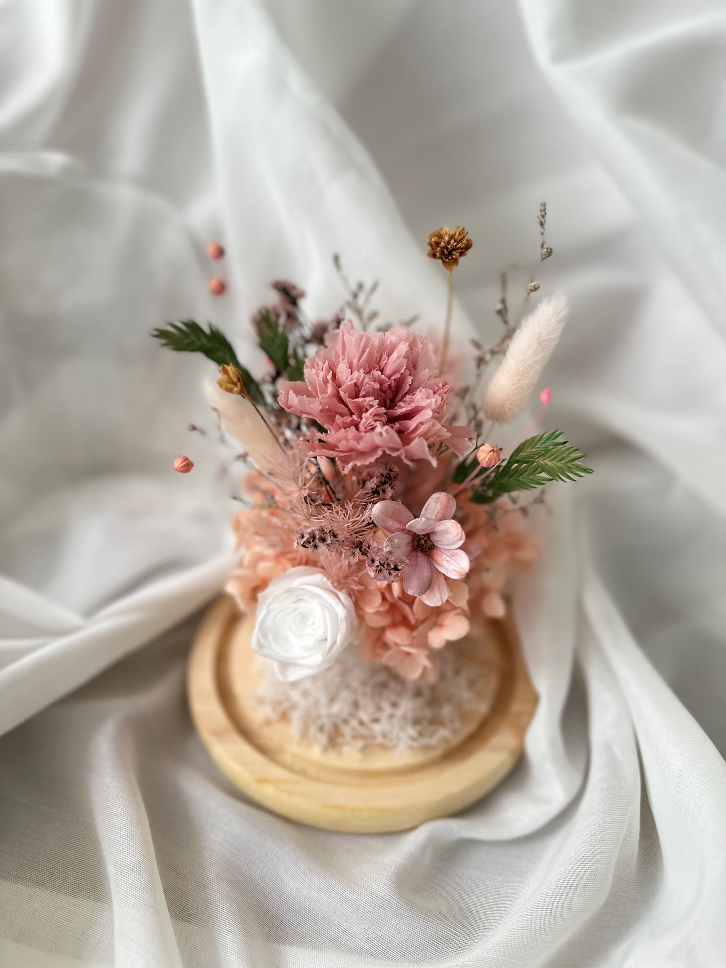 Carnation Floral Dome