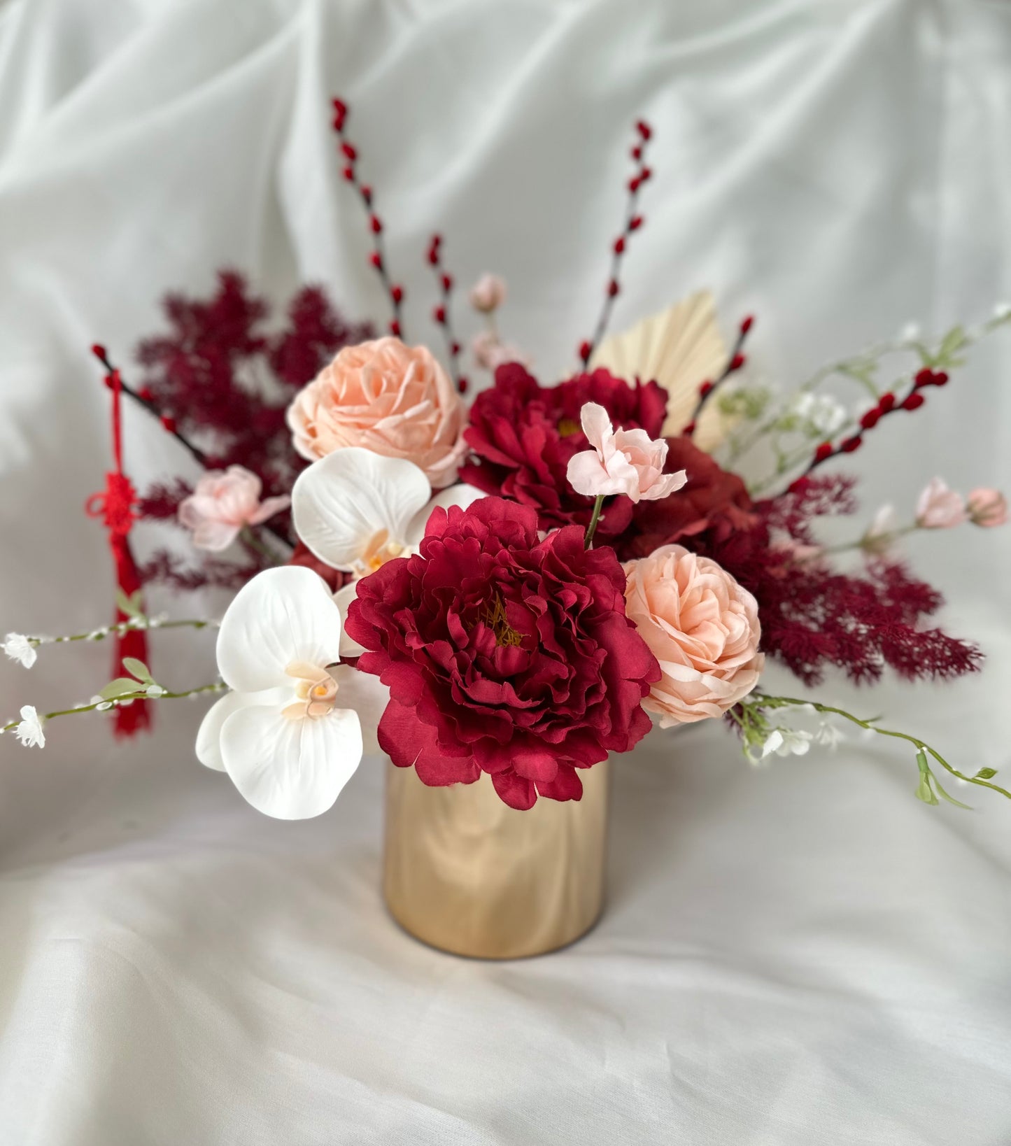 CNY 2025 blossom of wealth floral vase