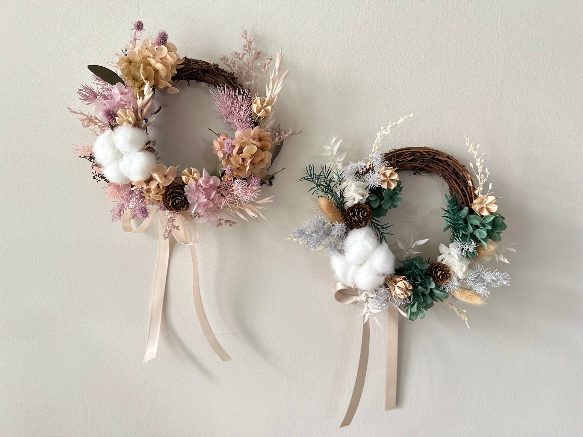 Mini Christmas wreath deco