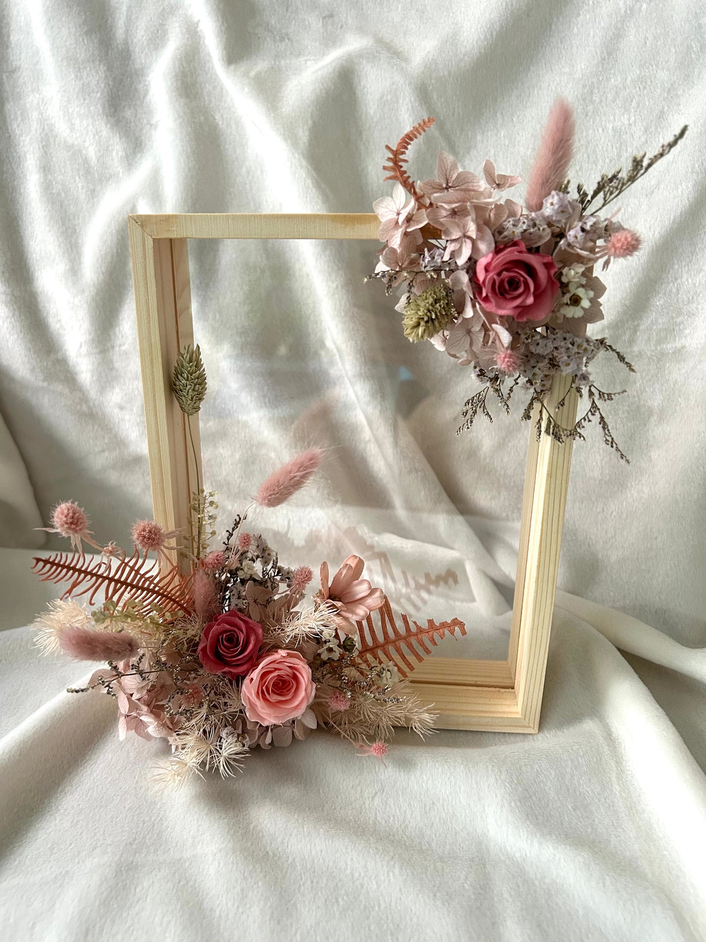 Pretty in Pink Floral Frame - Large