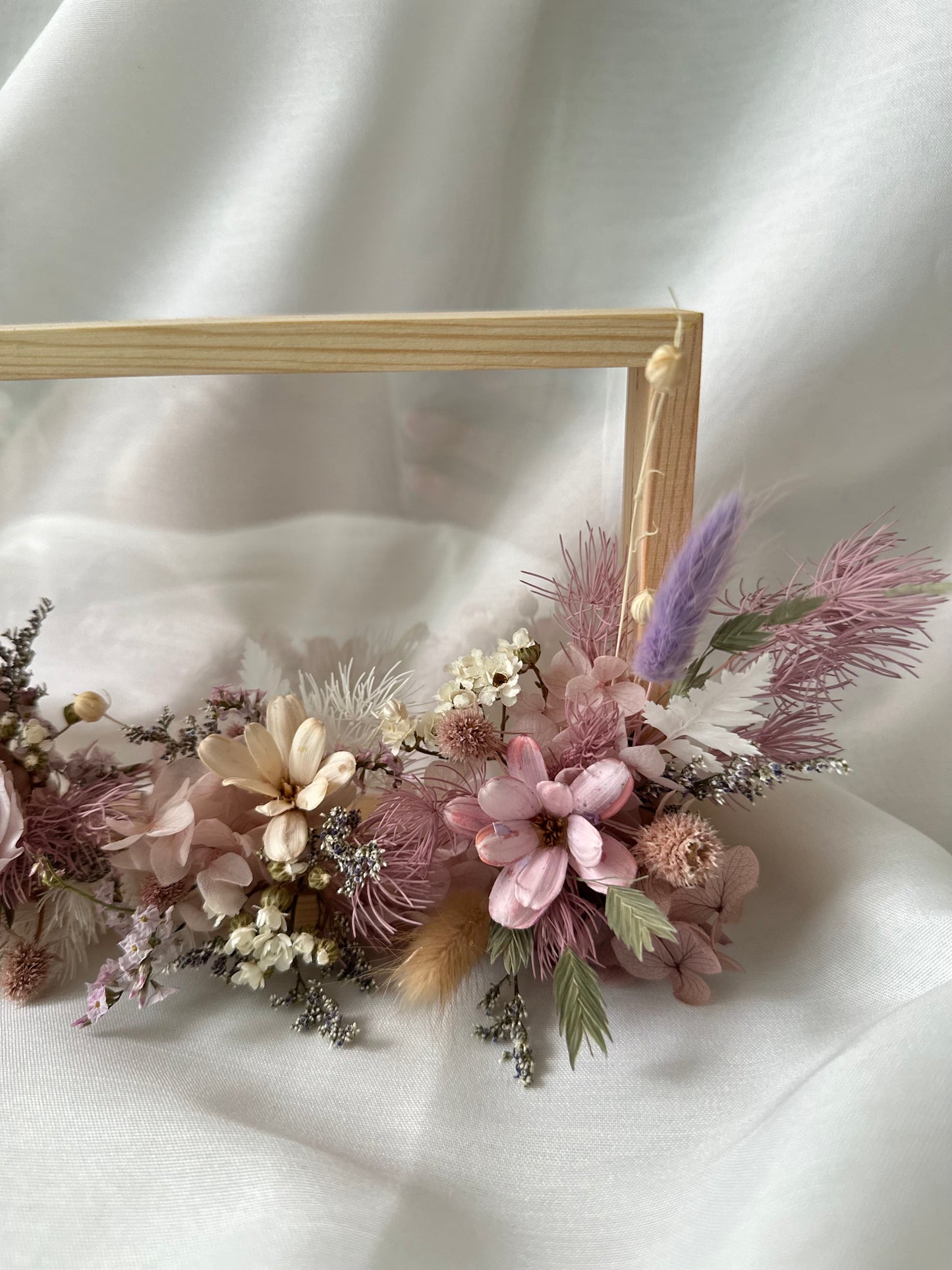 Lilac flower frame