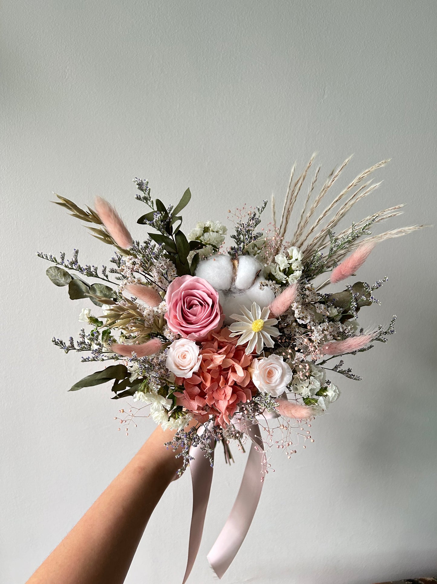 Pink classic bridal bouquet