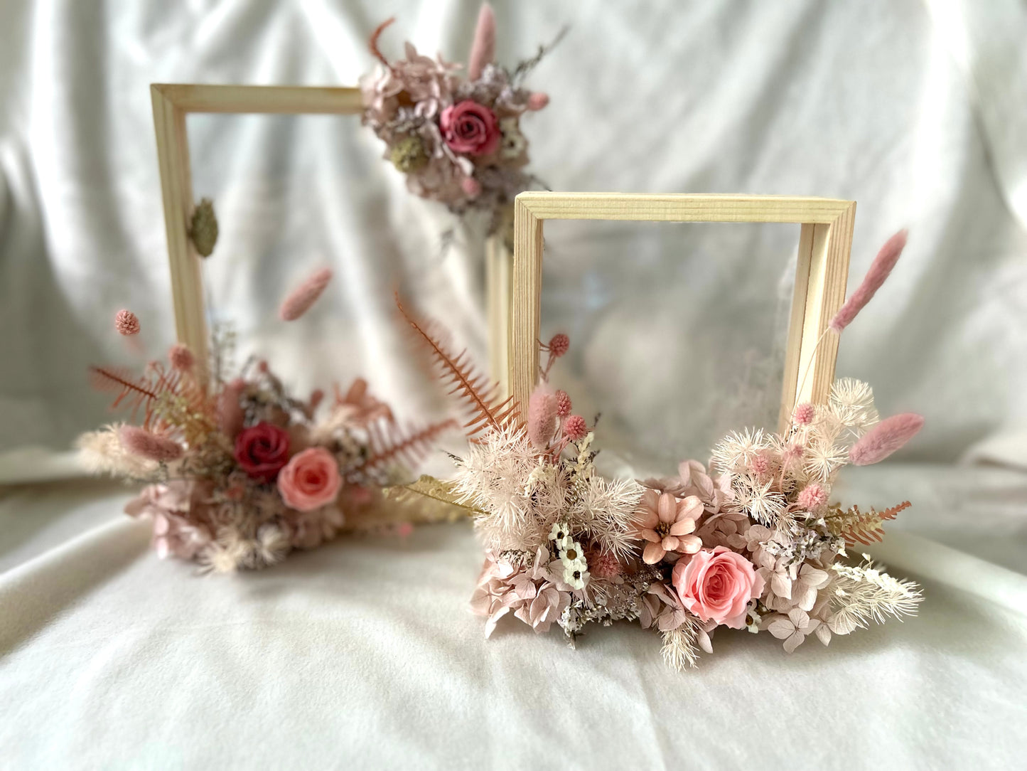 Pretty in Pink Floral Frame - Large