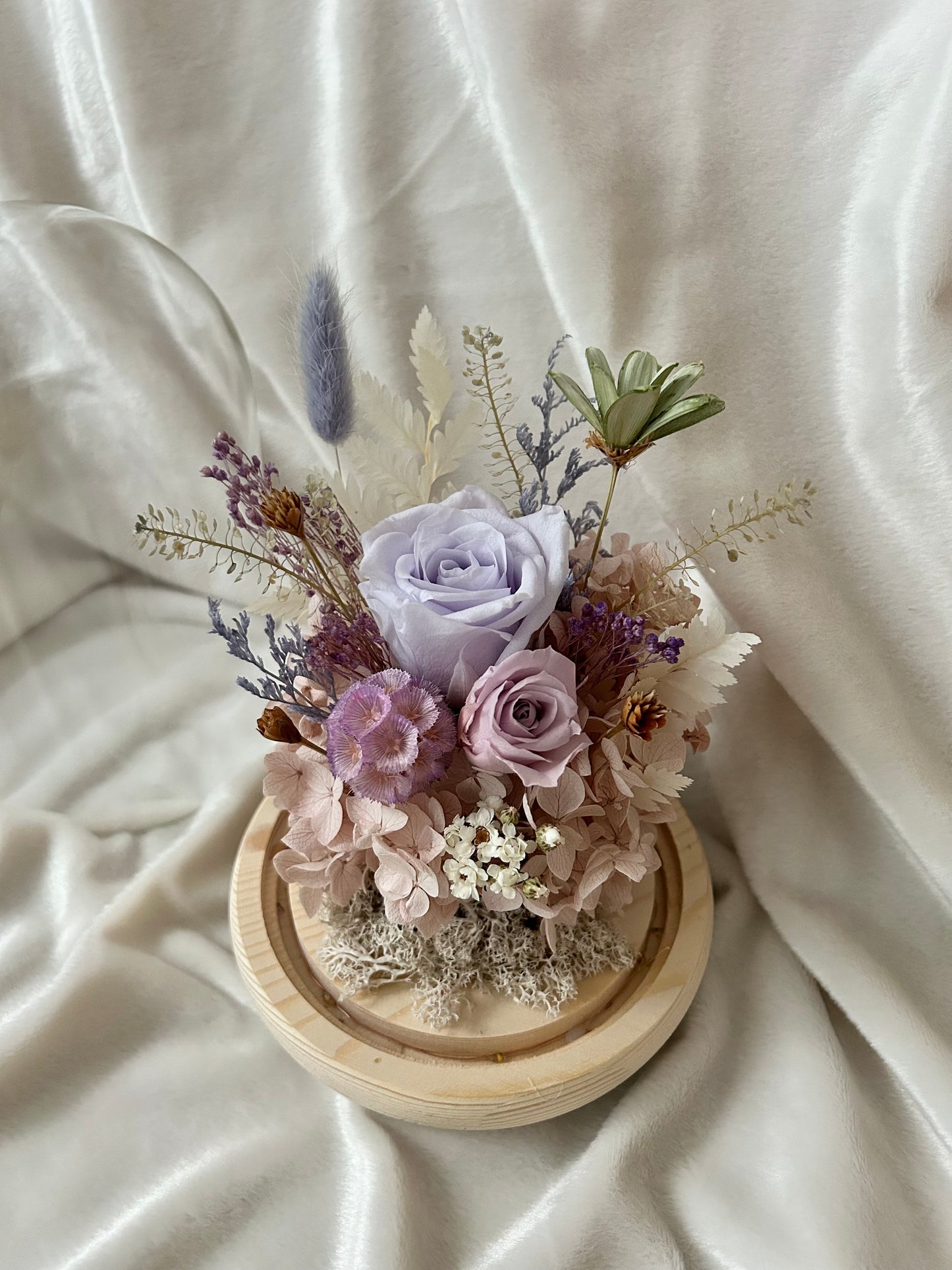 Violet Floral Dome