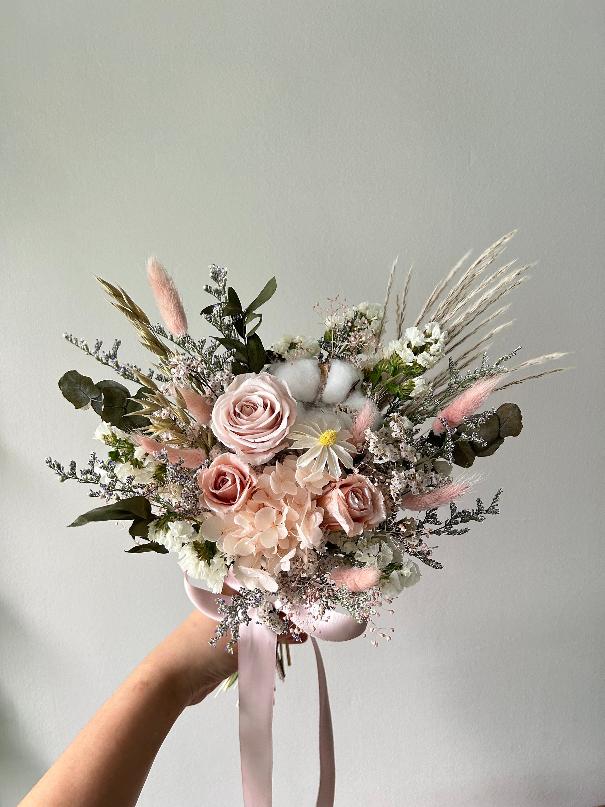 Blush pink classic bridal bouquet