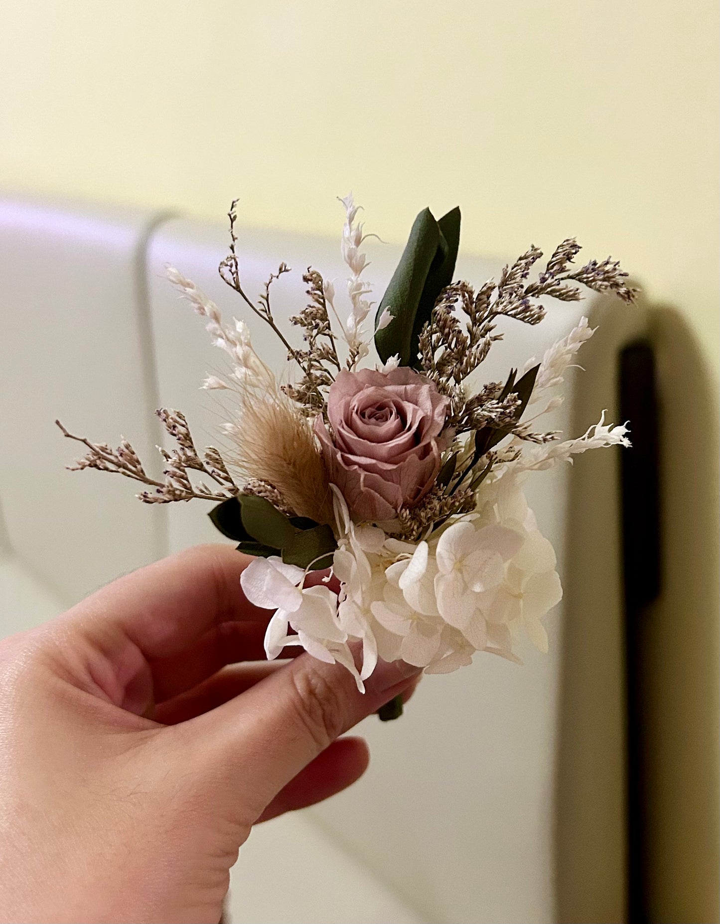 Wedding Boutonnière, Wrist Corsages and Posies