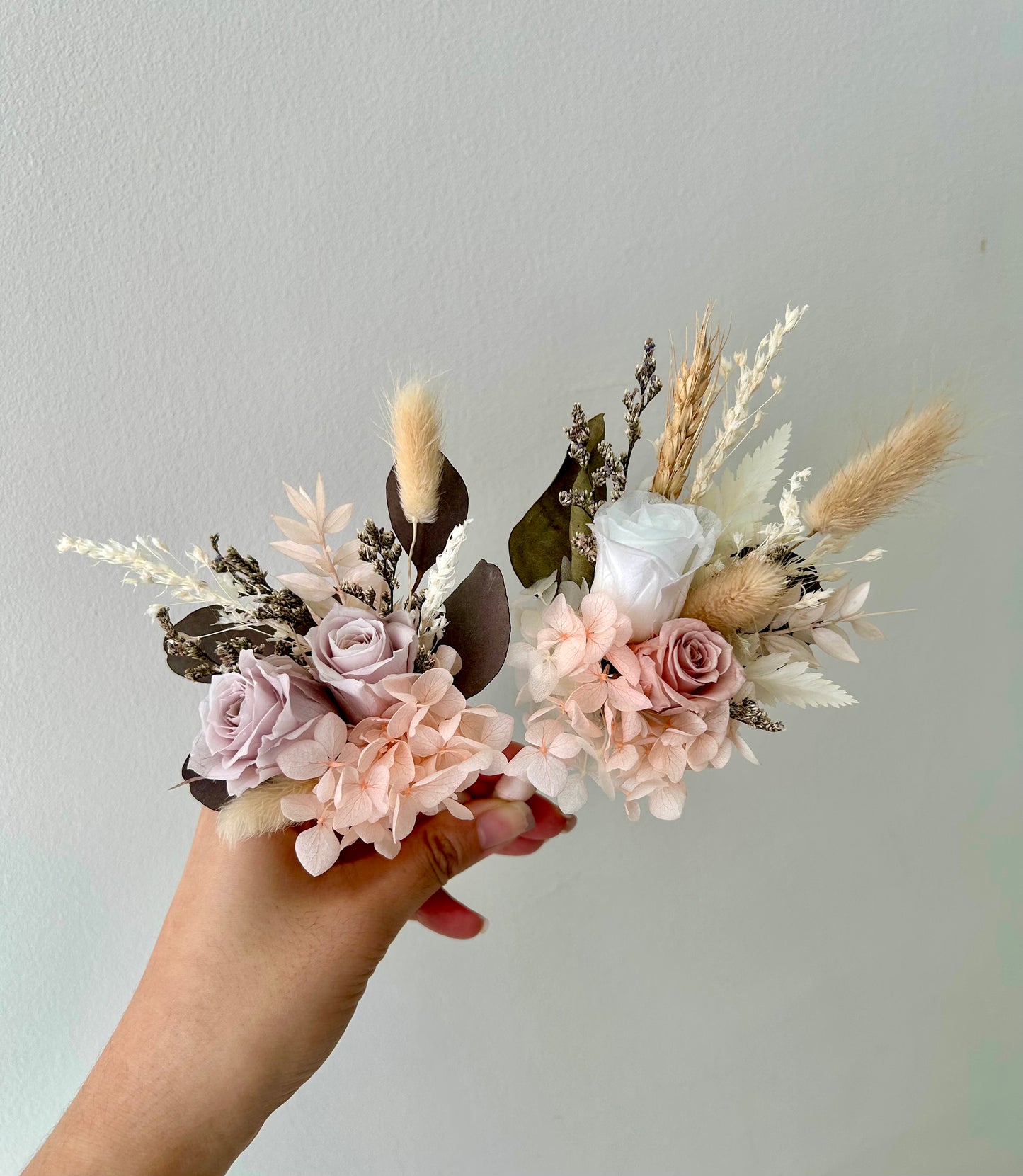 Wedding Boutonnière, Wrist Corsages and Posies