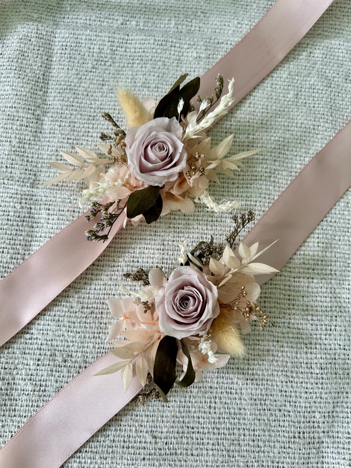 Wedding Boutonnière, Wrist Corsages and Posies